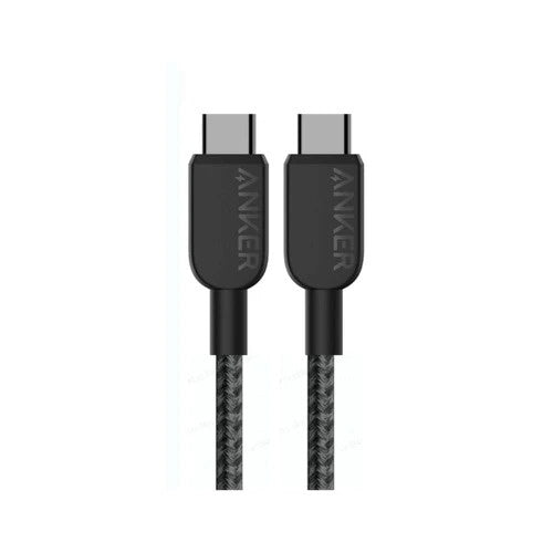 Anker USB-C to USB-C Cable (3 ft,240W, braided) Black