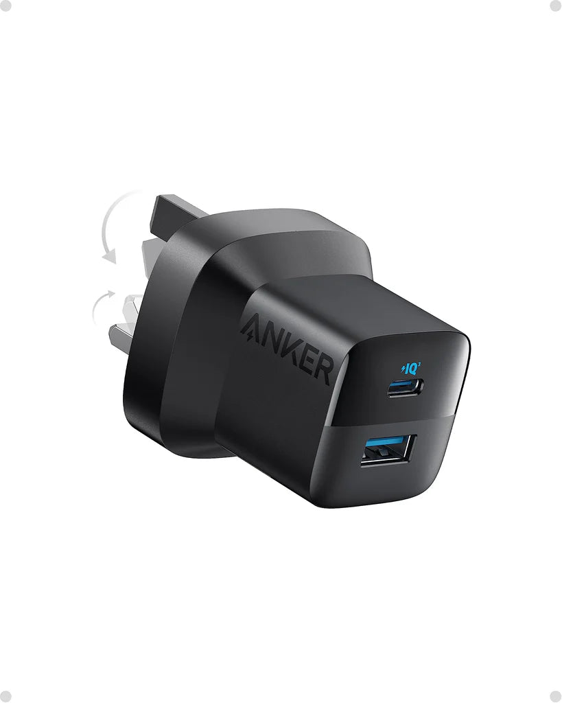 Anker 323 Charger (33W) With 3ft c-l bundle White
