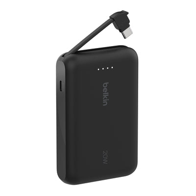 BELKIN - POWERBANK - 20K W/ INTEGRATED CABLE - WHITE