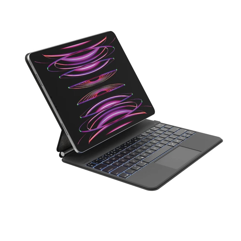 Belkin iPad Keyboard for 12.9 iPad Pro (750mAh 64 Keys Standby 365 days), Black, Arabic/English Keyboard