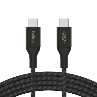 BELKIN - CABLE - C TO C - BRAIDED - 240W - 1M - WHITE