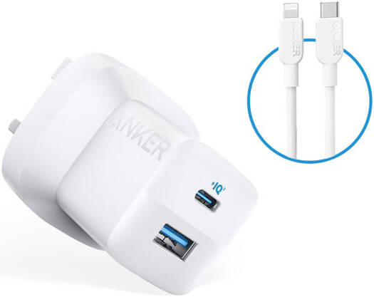 Anker 323 Charger (33W) With 3ft c- c bundle black