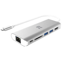 XM-HUB6-MC-SLV|Hub Multifonctions Type C HDMI+2*USB-A +SD Card +RJ45 XtremeMac