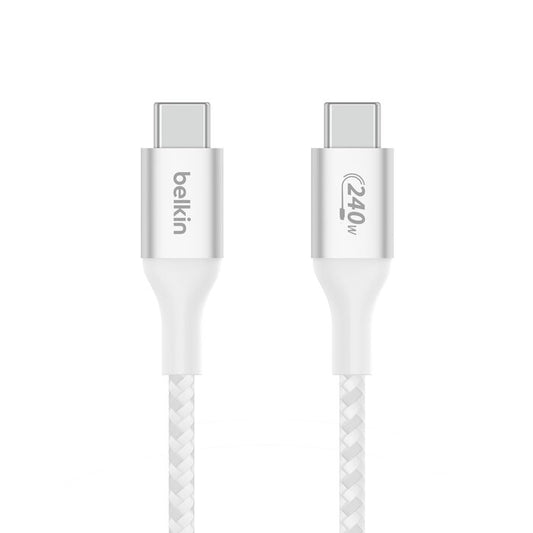 BELKIN - CABLE - BRAIDED - C TO C - 240W - 2M - WHITE
