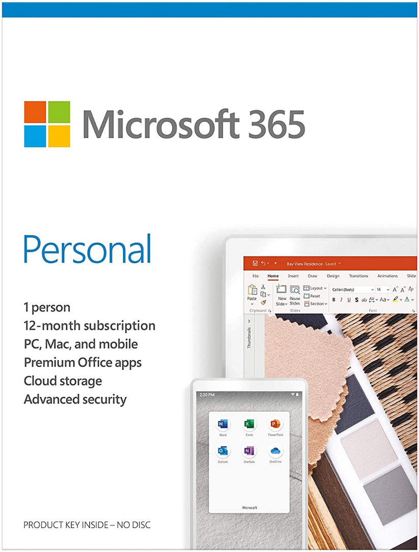 Microsoft 365 Personal English Middle East DM Subscr 1YR Medialess P6