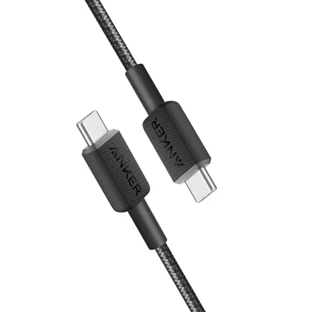 Anker USB-C to USB-C cable (6 ft, 240W, braided) Black