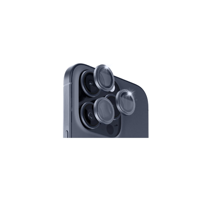 Camera Lens Protection for iPhone 15 Pro / Pro Max, Silver