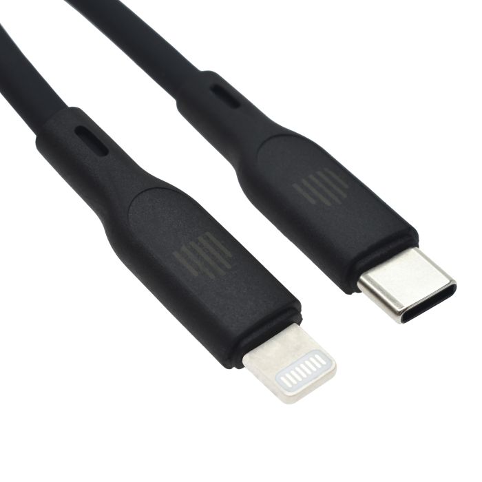 Dviced Cable USB-C to Lightning silicone 1,25m - White