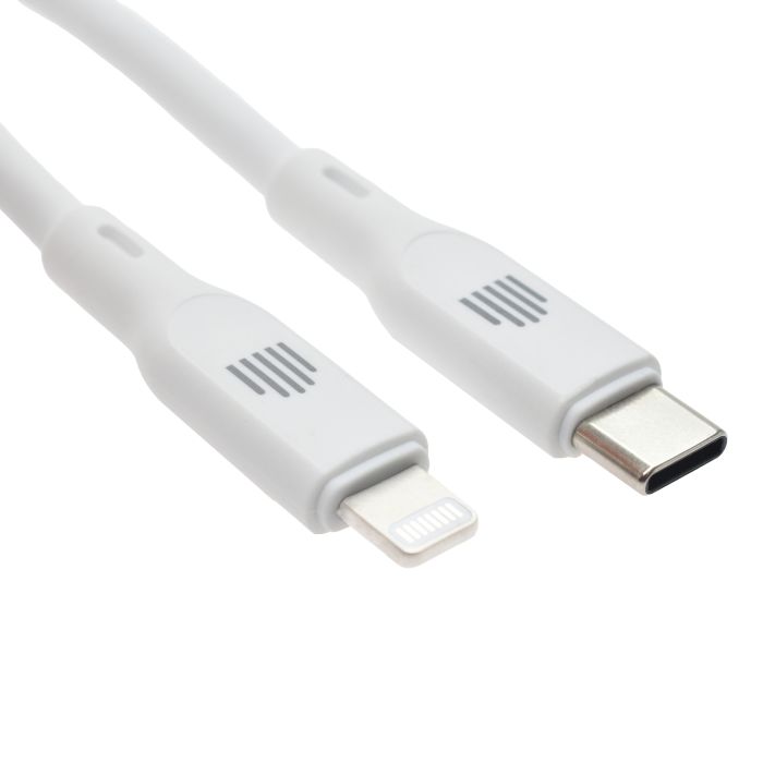 Dviced Cable USB-C to Lightning silicone 1,25m - Black