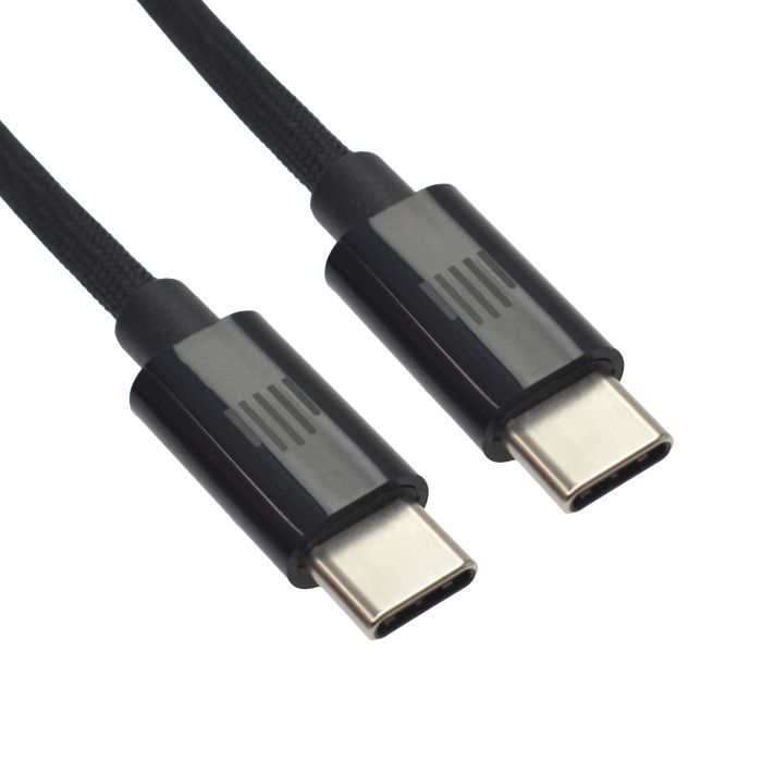 Dviced Cable USB-C to USB-C Nylon Textile 0,25m - Black