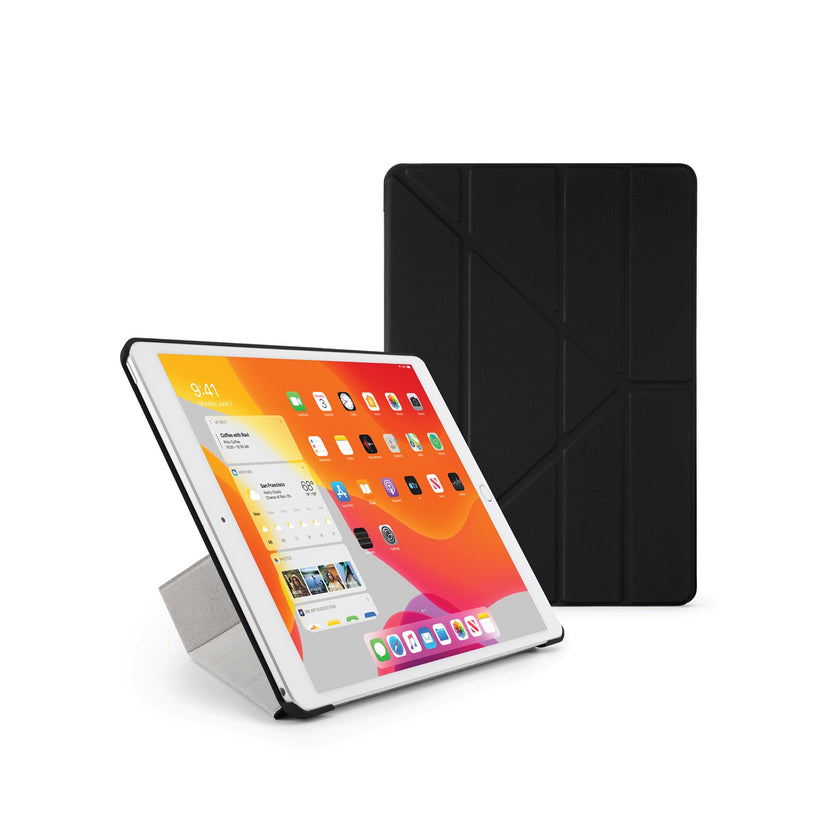 Pipetto - Origami Case for iPad 10.2" (7th Generation) - Dark Grey