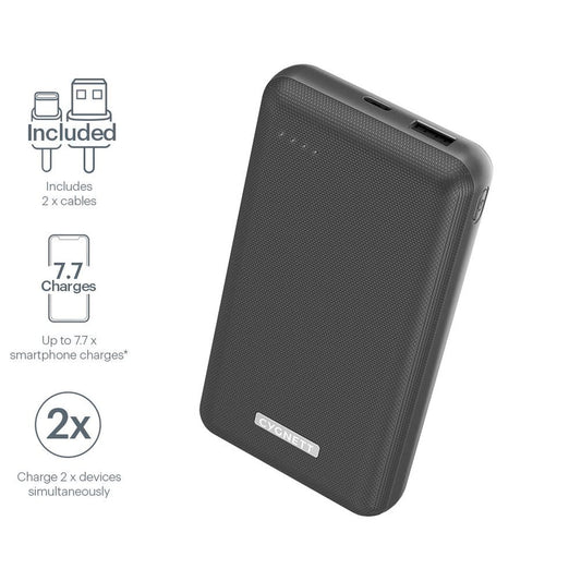 Cygnett ChargeUp Reserve 20000 mAh 18W Power Bank - Black
