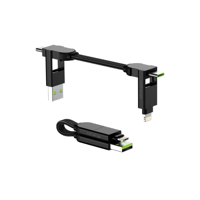 Rolling Square inCharge X 100W Swiss Made Charging Cable - Marble Beige