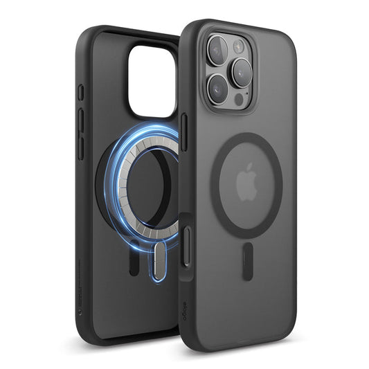 Elago Magnetic Hybrid case for iPhone 16 Pro Max (6.9 inch) - Soft Feeling Dark Gray / Black