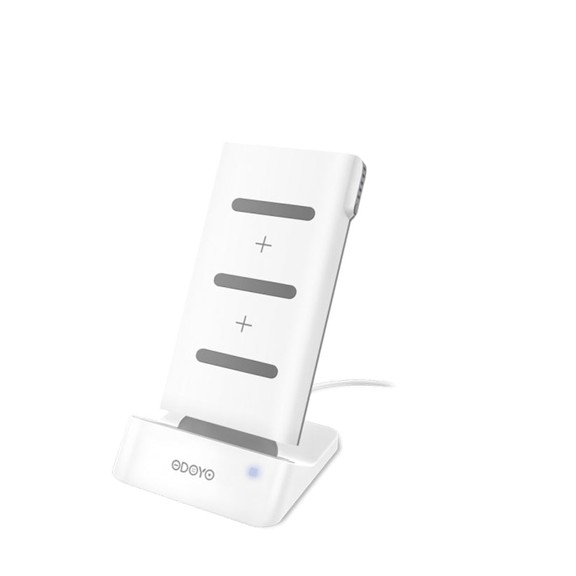 Odoyo - Wireless Charging Dock AND Portable Battery Pack 6000mAh/22.2Wh - Black