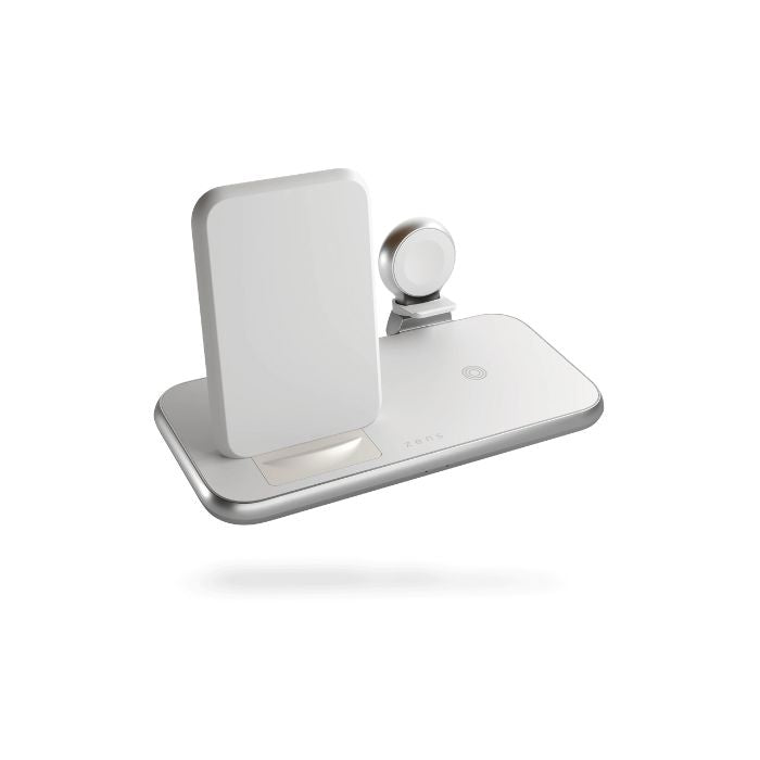 Zens Aluminium 4 in 1 Stand Wireless Charger with 45W USB PD Black